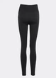 Женские бесшовные леггинсы с push-up эффектом и контрастным поясом Giulia FLEXING LEGGINGS GLAM XXS/XS Black, комфортные лосины для спорта, для тренировок, из микрофибры - изображение 6
