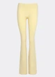 Женские бесшовные леггинсы клеш с заниженной посадкой Giulia FLEXING LEGGINGS JIVE XXS/XS Yellow-lemon grass, спортивные лосины клеш, из микрофибры - изображение 4