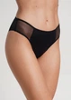 Женские трусы бразилианы из микрофибры, декорированы сеткой Giulia (L5135BR-M) М Black-Черный, трусики с низкой посадкой, нижнее белье повседневное - изображение 7