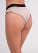 Труси жіночі бразиліана із сітки в горошок Giulia Glam 2240/40 M Beige dots, ніжні прозорі трусики, жіноча білизна - зображення 7