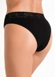 Женские хлопковые трусы бразилиана с кружевом Giulia Leya 2228/61 XL Black, комфортные хлопковые трусики, повседневное нижнее белье - изображение 5