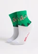 Детские хлопковые носки с новогодним узором Giulia KS3 NEW YEAR 2606 30/35 Green, детские с рисунком - изображение 5