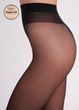 Жіночі матові колготки з 3D плетінням Giulia SOFT MATT 40 2 Black-nero,капронові з ефектом Make-UP - зображення 6