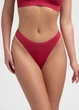 Трусики стрінги жіночі безшовні Giulia STRING BRIEFS COLOR L/XL Bordo-winterberry - изображение 1