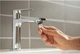 Змішувач hansgrohe Rebris E CoolStart EcoSmart+ для раковини зі зливним гарнітуром, хром 72589000 - изображение 2