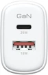 Мережевий зарядний пристрій ArmorStandart Poweraze 25W GaN Type-C + USB-A (ARM87067) (White) - изображение 3