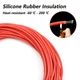 М'який силіконовий кабель 20 AWG (0.51 мм²), ціна за 1 м, силовий кабель, луджена мідь, багатожильний, зносостійкість, червоний - зображення 5