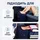 Портативна надувна подушка для подорожей, підставка для ніг, 3 рівні висоти, для літака, автобусу, синій колір - зображення 5