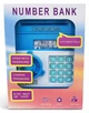 Електронний дитячий сейф-скарбничка Number Bank з кодовим замком та звуковими ефектами Блакитний - зображення 2
