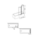 Шторка для ванны Aquaform Standart 3 170-04010 120*140 белая - изображение 4