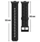 Ремешок Primolux Dimond силиконовый для часов Xiaomi Redmi Watch 4 / Xiaomi Smart Band 8 Pro - Black - изображение 3