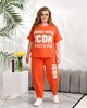 Женский костюм повседневный оранжевый 52-54 р2322А.350 - изображение 3