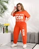 Женский костюм повседневный оранжевый 52-54 р2322А.350 - изображение 4