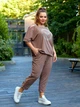 Женский костюм повседневный мокко 48-50 р2322А.123 - изображение 1
