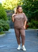 Женский костюм повседневный мокко 48-50 р2322А.123 - изображение 3
