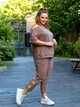 Женский костюм повседневный мокко 48-50 р2322А.123 - изображение 5