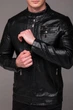Куртка Slim Fit мужская байкерская осенняя весенняя L черная (2520) - изображение 9