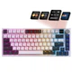 Клавіатура GamePro Asgard Valhalla Pro QLAB Sakura Switch RGB Bluetooth/Wireless/USB-C UA White (MK160-W-D-QS-PRO) - зображення 1