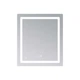Зеркало настенное Lidz Kubis KU2 700x800 мм с LED-подсветкой, Touch, антизапотеванием и диммером (48447) - изображение 3