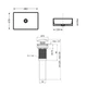 Комплект Qtap Tern 480×370 Matt Black: накладная раковина + смеситель Gemini Black + донный клапан PU03 + сифон - изображение 3