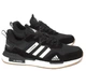 Чоловічі кросівки Adidas замш текстиль чорні з білим 41 - изображение 7