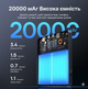 Power Bank Baseus 20000mAh 100W PD швидка зарядка | USB-C + 2 USB-A, портативний акумулятор для ноутбука MacBook, iPhone, Samsung, - зображення 4