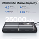 Павербанк Baseus 25000 mAh 145W Power Bank со встроенными USB-C кабелями, быстрая зарядка PD 3.1, внешний аккумулятор для ноутбука - изображение 7