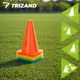 Тренувальні конуси Trizand 27350, набір 10 шт, 23 см, кольорові, гнучкі, складні, спортивні фішки маркери - зображення 2