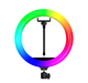 Лампа OEM RGB 33 см USB з тримачем для смартфона для професійного освітлення MJ33 чорний - зображення 5