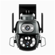 Смарт камера уличная 4MP 2 камеры 350° поворотная ночное видение черный XO CR04 Robot Dual - изображение 6