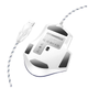 Ігрова миша USB Hoco GM31 Overlord 3600 DPI 1.5 м біла синя ABS пластик для геймерів - зображення 4