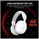 Ігрові навушники FANTECH WHG04 Tamago II 40 мм драйвери Bluetooth 2.4G Hz 3.5 mm білі - зображення 3