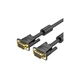 Кабель мультимедийный VGA M to VGA M 1.0m ferrite black Vention (DAEBF) - изображение 1