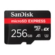 Карта памяти SanDisk 256GB microSDXC class 10 UHS-I U3 A1 Express (SDSQXFN-256G-GN4NN) - изображение 1
