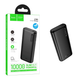 Power Bank Hoco J158A 10000 mAh 4 USB порта 5 V 2 A черный проводная зарядка ABS пластик - изображение 5
