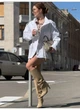 Парку жіноча весняна з накладними карманами та затяжками на талії Modern Boutique молочний, S Ку014 - зображення 2