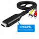 Кабель-адаптер для подключения STLab HDMI (тато) - AV/RCA/CVBS 20 см Чёрный (U-995) - изображение 6