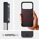 Чехол для смартфона Apple iPhone 17 Pro ArmorStandart BlackIcon Aramid Twill MagCase Black (ARM90149) - изображение 7