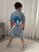 Костюм дитячий для хлопчика SONIC (футболка+шорти) Jeliboom 134-140 см синій - зображення 2
