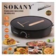 блинница sokany sk-bbq-842 30 см 1000 вт, антипригарное покрытие, регулировка температуры - изображение 8