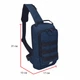 Рюкзак через плече (слінг) Derby 012602 Sling Navy — міський однолямковий рюкзак, Oxford 600D TPU синій - зображення 3