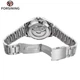 Наручний годинник Forsining 8294 Silver-Black Steel - зображення 4