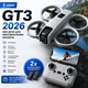 Квадрокоптер GT3 міні-дрон з HD камерою FPV WiFi складаний захист лопатей 2 АКБ батарейки подарунок - зображення 10