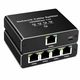 RJ45 разветвитель MZX 1x4 1000Mbps черный сетевой LAN адаптер сплиттер для интернет-кабелей Cat5e Cat6 Cat7 Cat8 - изображение 2
