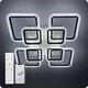 Люстра светодиодная 517 Light 3color с пультом 192Вт Черный (02109) - изображение 6