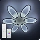 Люстра світлодіодна 517 Light 3color з пультом 134Вт Білий (01296) - зображення 3