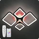Люстра светодиодная 517 Dlight 3color с пультом 100Вт Черный (01570) - изображение 5