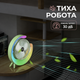 Портативний вентилятор з RGB підсвіткою, акумуляторний настільний вентилятор, 3 швидкості, USB зарядка, тихий міні вентилятор для дому та офісу, зелений - зображення 3