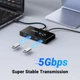 Сплиттер UGREEN US216 USB Switch 2PC 2 in 4 out USB 3.0 Black (30768) - изображение 5