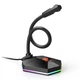 Мікрофон провідний настільний ігровий MeeTion MT-MC13 RGB, USB Black - изображение 4